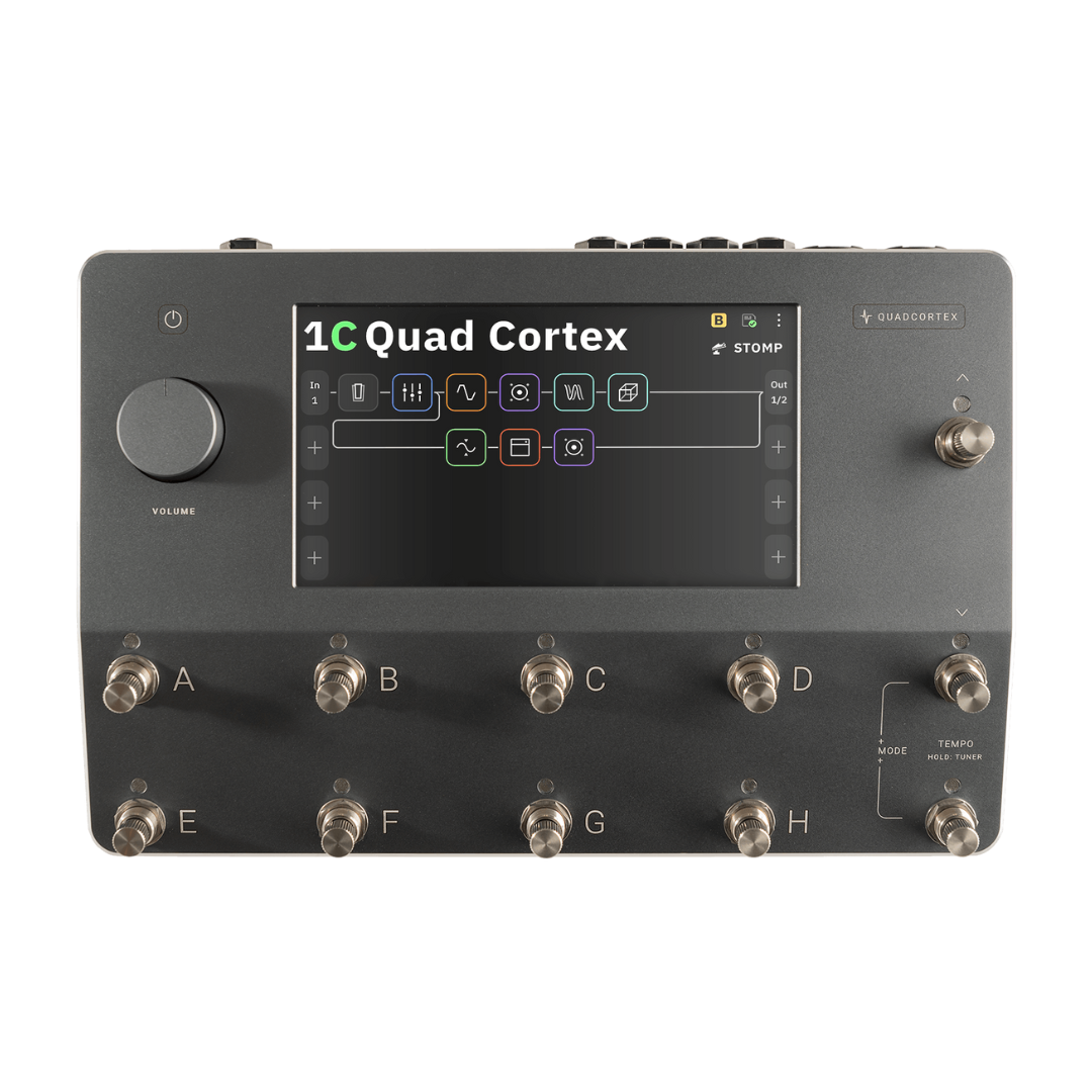 Pedal  de guitarra/bajo con procesador digital SHARC de cuatro núcleos looper integrado