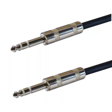 Cable Para Instrumento Plug 1/4 - 1/4 Plg 20 Pies Negro