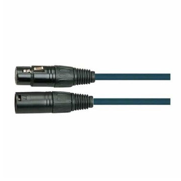 Cable Para Micrófono XLRF - XLRM 50 Pies Negro-Plata
