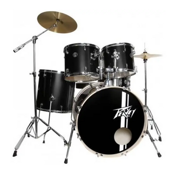 Batería Acústica 5 Piezas Negra