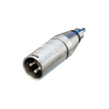 Conector XLR / RCA XLR Macho De 3 Pines Acero Cromado