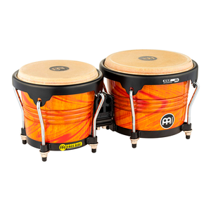 Bongo 6 3/4 Plg Y 8 Plg  Madera Ambar Flameado