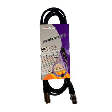 Cable Para Micrófono XLRF - XLRM 25 Pie Negro