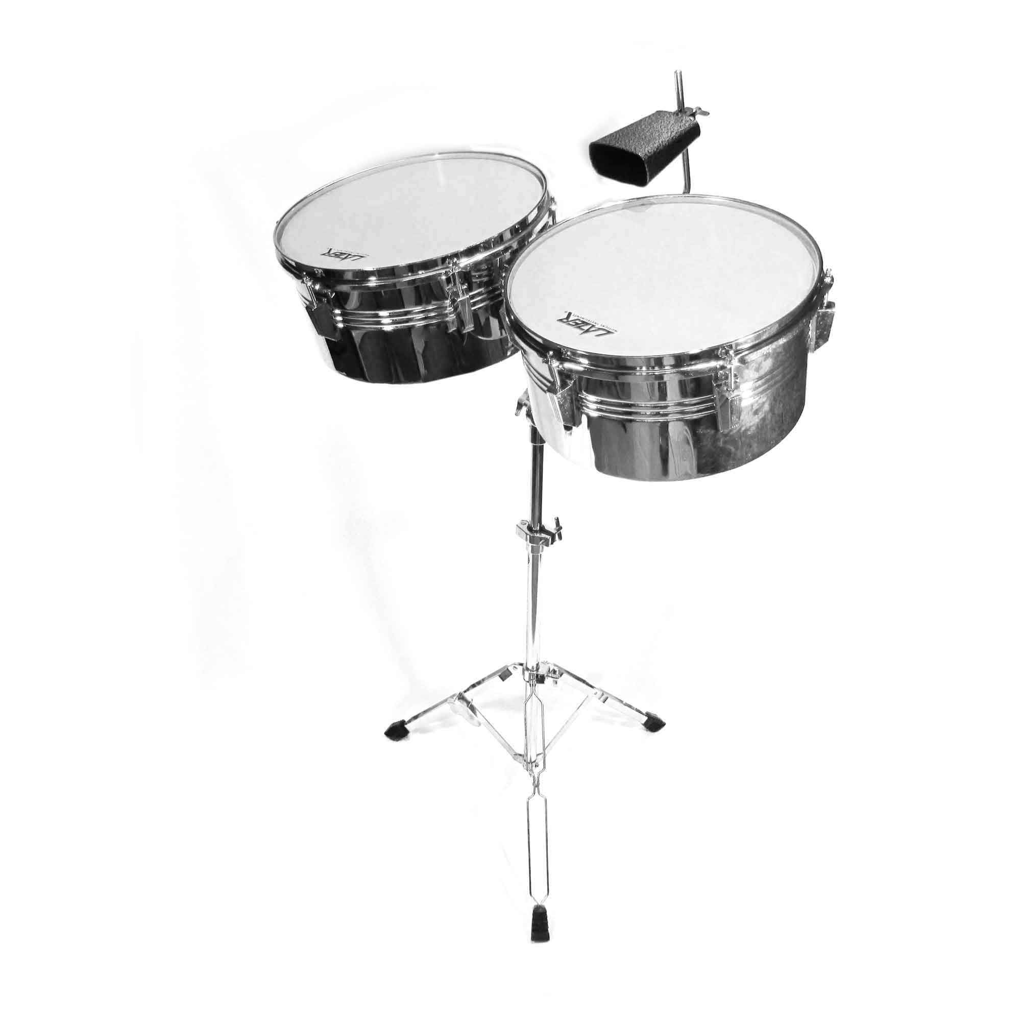 Juego deTimbales 13 Plg y 14 Plg  Plateado