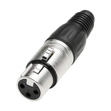 Conector XLR Hembra Plateado