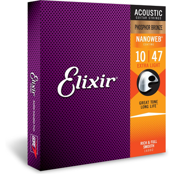 Juego De Cuerdas Para Guitarra Acústica Extra Light-.010-0.47