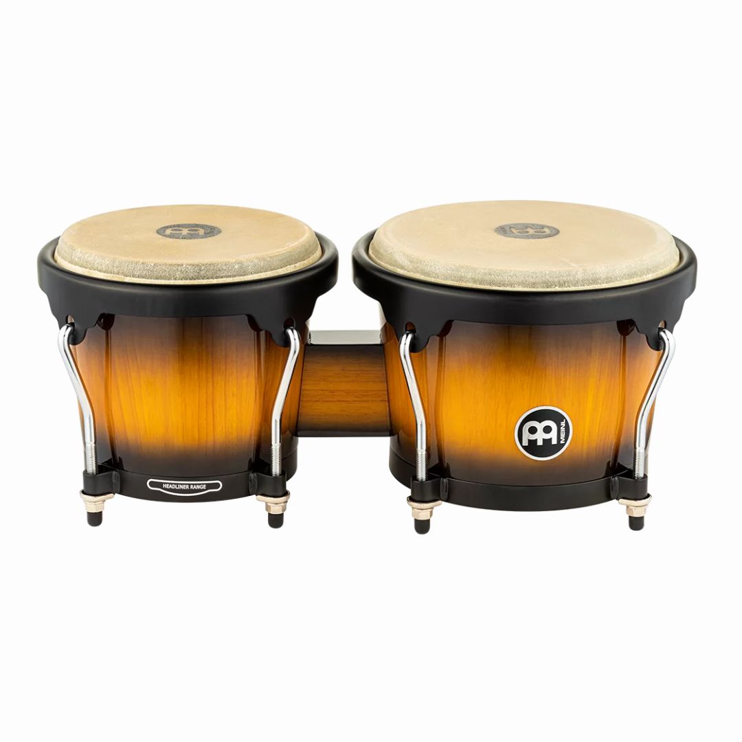 Bongo 6 3/4 Plg Y 8 Plg  Madera Vintage Sunburst