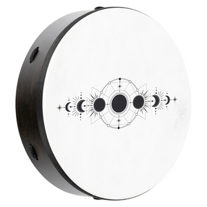 Tambor Ritual 14" – Fases Lunares, Parche Sintético True Feel