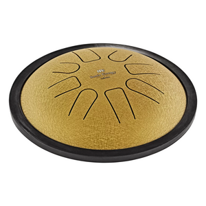 Tambor Metálico de Lengüetas 7" – Do Menor, 8 Notas, Dorado