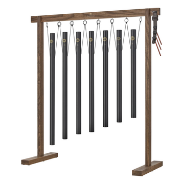 Set de 7 Campanas Tubulares para Baño de Sonido – Chakras, 432 Hz, Negras