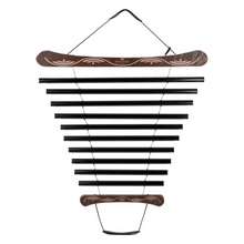 Campana de Flujo para Meditación 38" / 95 cm – 432 Hz, 10 Notas, Mi Menor, Negra