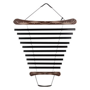 Campana de Flujo para Meditación 38" / 95 cm – 432 Hz, 10 Notas, Mi Menor, Negra