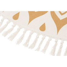 Alfombra para Meditación – Oro Vintage, Diseño Floral