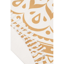 Alfombra para Meditación – Oro Vintage, Diseño Floral