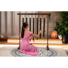 Set de 7 Campanas Tubulares para Baño de Sonido – Chakras, 432 Hz, Negras