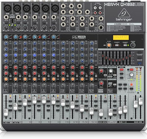 Consola premium de 18 entradas y 3/2 buses con preamplificadores y compresores de micrófono XENYX