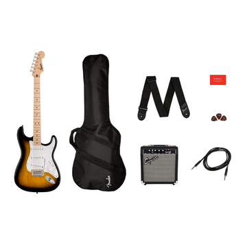 Pack-Guitarra Eléctrica Strato, Brown Sunburst