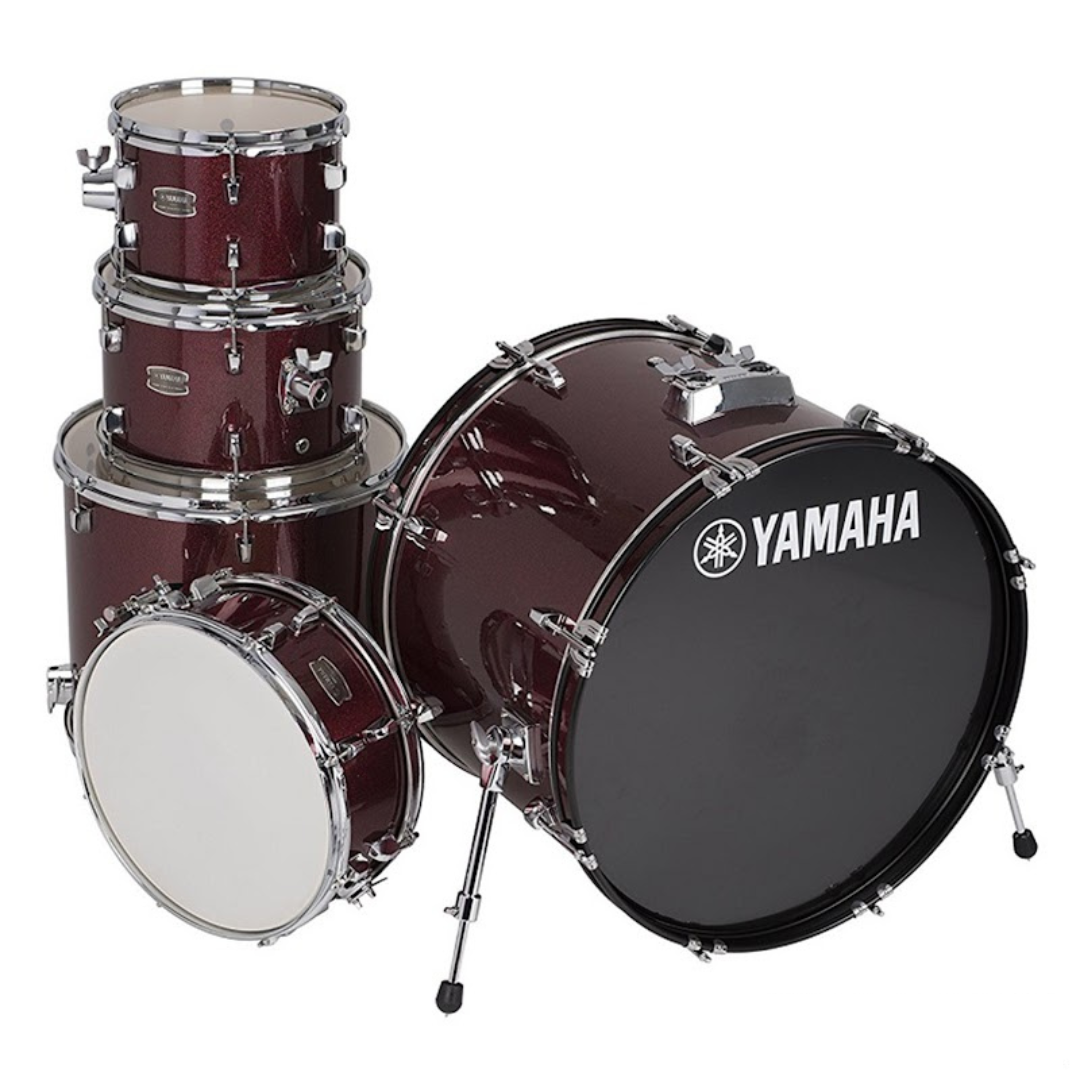 Batería Acústica Serie Rydeen Bombo 22 Plg  - No Incluye Accesorios - Borgoña Escarchado