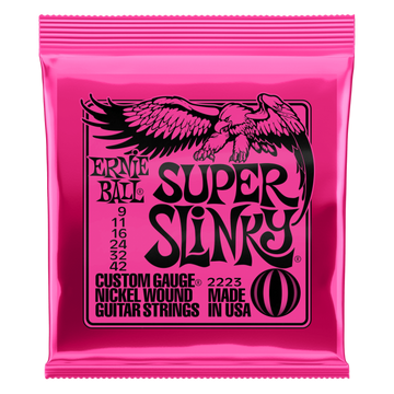 Juego De Cuerdas Para Guitarra Eléctrica Super Slinky Nickl .09-.42