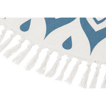 Alfombra para Meditación – Azul Marino, Diseño Floral