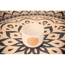 Cuenco de Cuarzo de 8" – Flor de la Vida, 128 Hz
