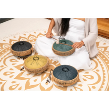 Tambor Metálico de Lengüetas 10" – Octava Media, Do Menor, 8 Notas, 432 Hz, Azul Marino