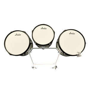 Multitom 3 Tenores 10", 11" y 12" con Arnés – Blanco