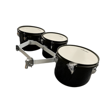 Multitom 3 Tenores 10", 11" y 12" con Arnés – Negro