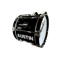 Bombo 16"x14" con Arnés y Maceta – Negro