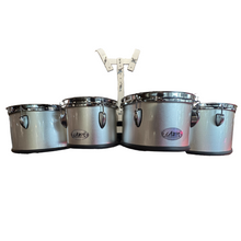 Quad De Tambores De Marcha 8x7 10x7 12x8 13x9, Plateado