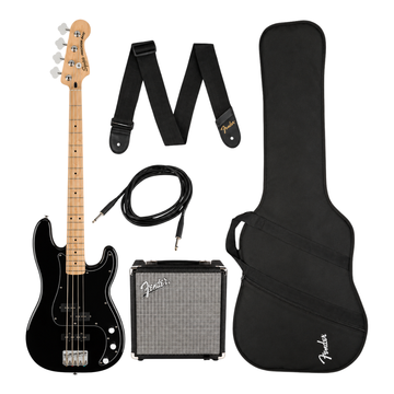 Pack de Bajo Eléctrico Series Precision, Color Negro