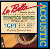 Juego De Cuerdas Para Guitarra Acústica Ent.Bronce Delgada La Bella 7GPT