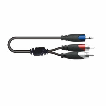 Cable Para Señal No Balanceada Plug 1/8 Plg - 2 RCA Negro Soundking BJJ211