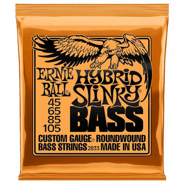 Juego De Cuerdas Para Bajo Hybrid Slinky Para Bajo .45-.105 Ernie Ball P02833